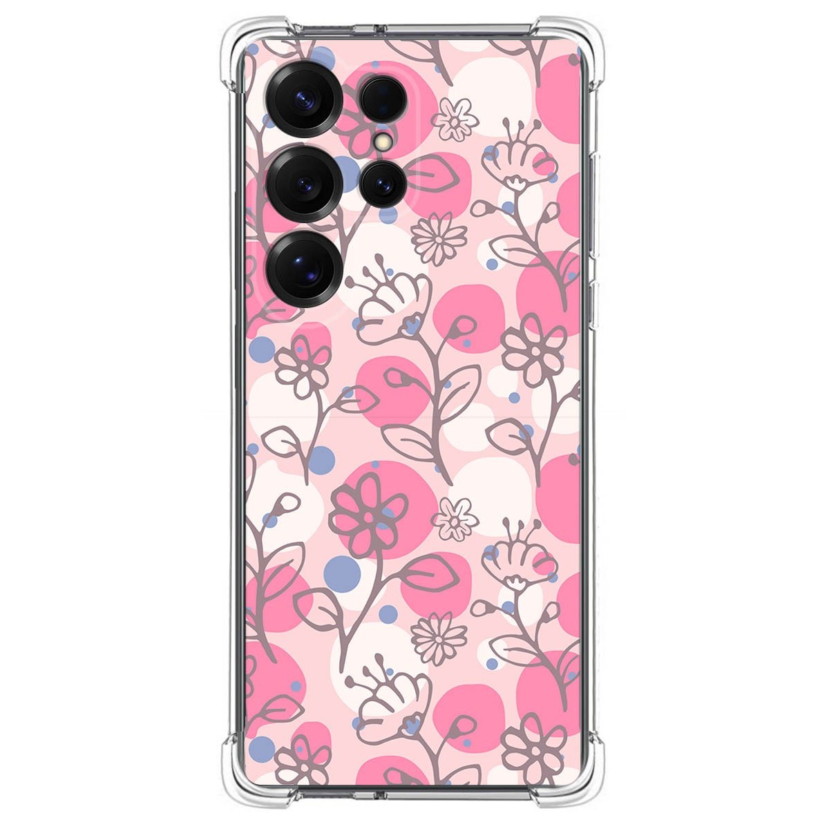 Funda Silicona Antigolpes para Samsung Galaxy S25 Ultra 5G diseño Flores 07 Dibujos