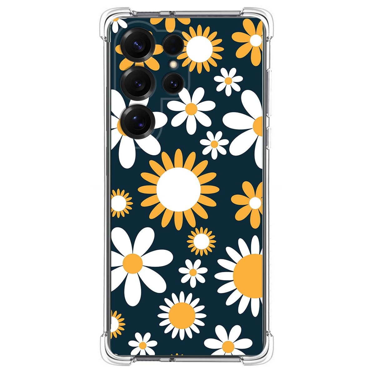 Funda Silicona Antigolpes para Samsung Galaxy S25 Ultra 5G diseño Flores 08 Dibujos