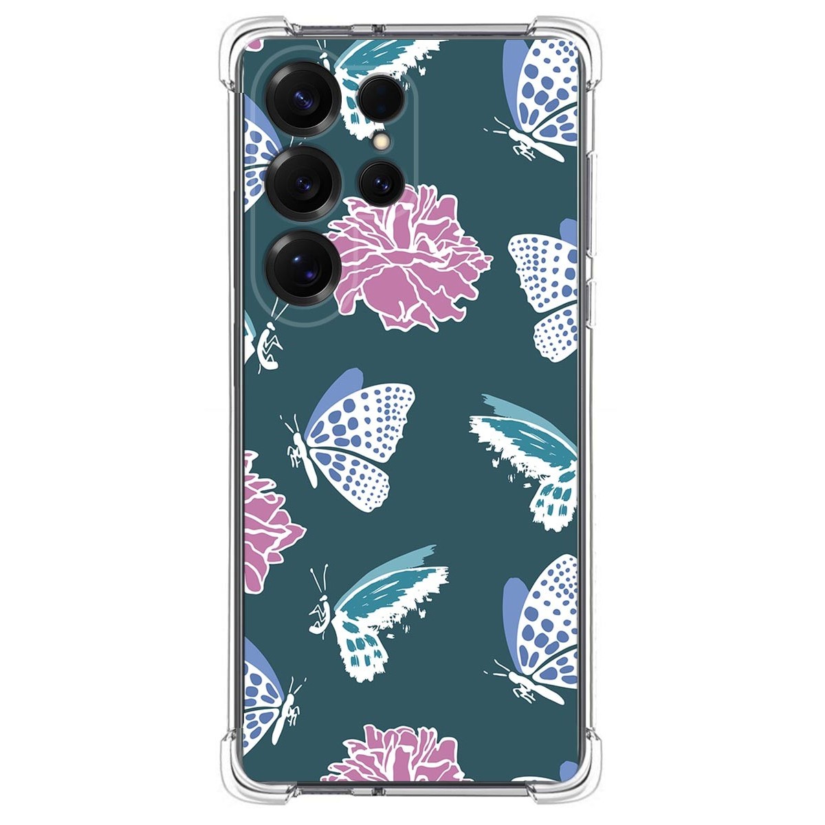 Funda Silicona Antigolpes para Samsung Galaxy S25 Ultra 5G diseño Flores 10 Dibujos