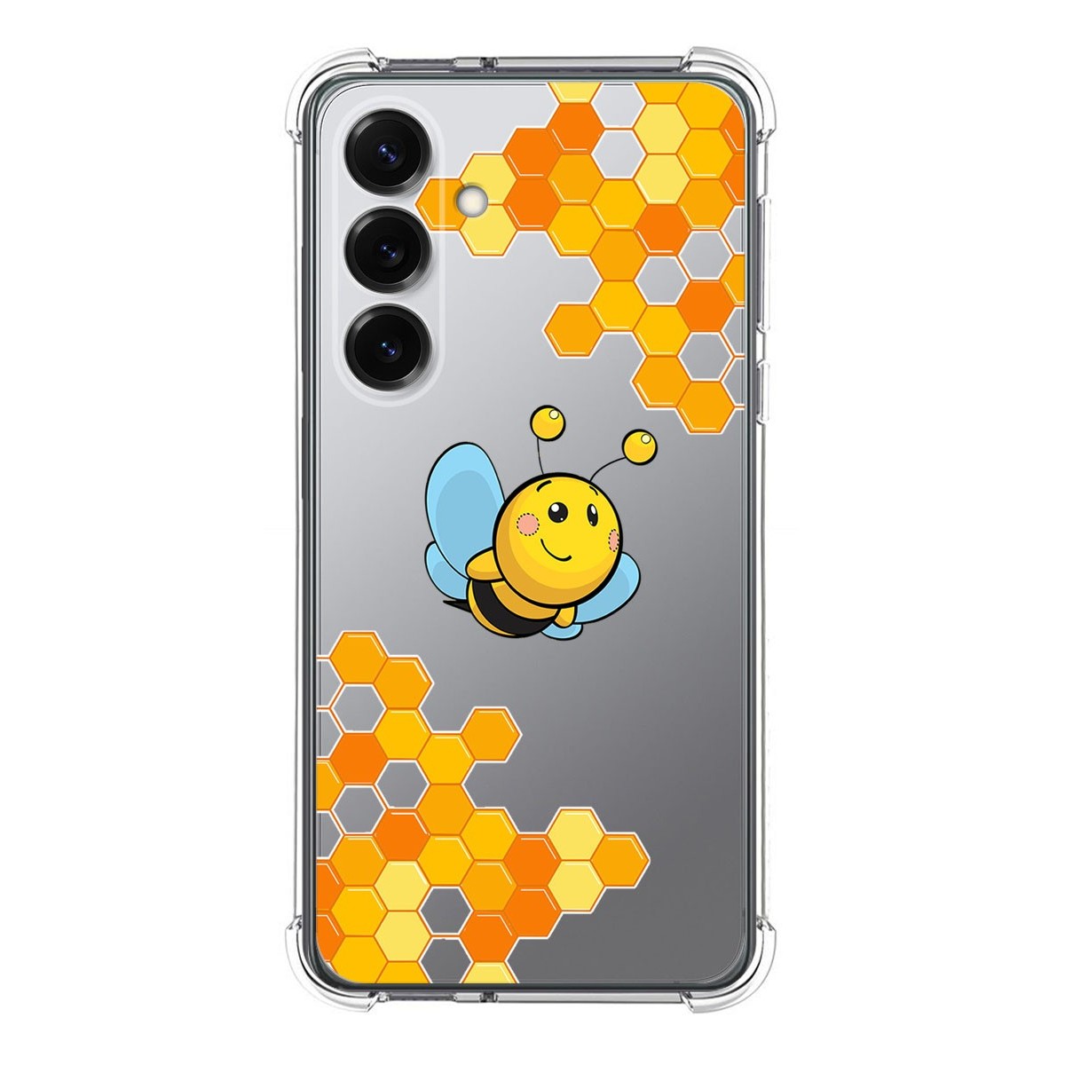 Funda Silicona Antigolpes para Samsung Galaxy S25+ Plus 5G diseño Abeja Dibujos