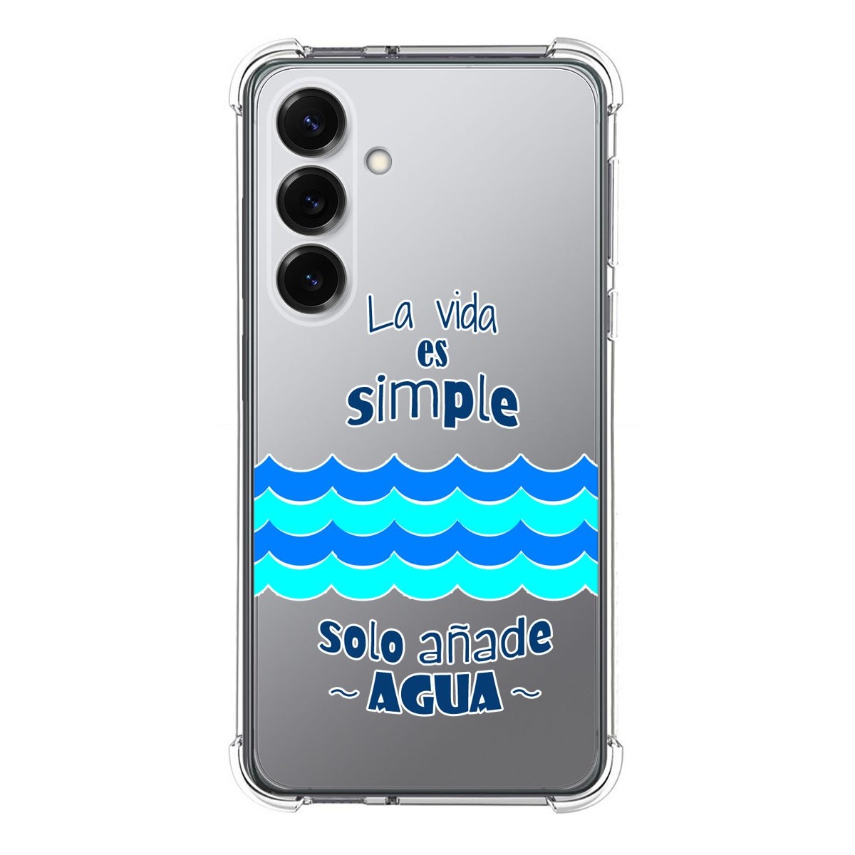 Funda Silicona Antigolpes para Samsung Galaxy S25+ Plus 5G diseño Agua Dibujos