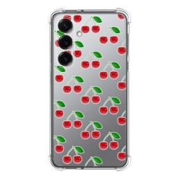 Funda Silicona Antigolpes para Samsung Galaxy S25+ Plus 5G diseño Cerezas Dibujos