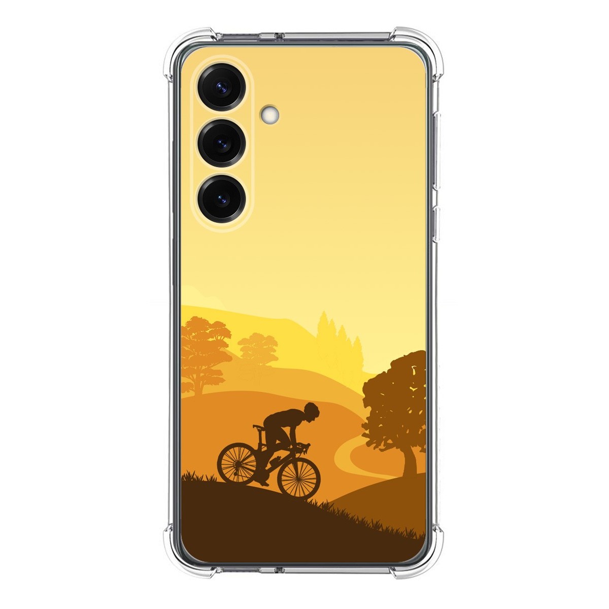 Funda Silicona Antigolpes para Samsung Galaxy S25+ Plus 5G diseño Ciclista Dibujos