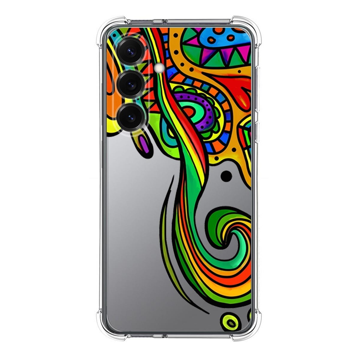 Funda Silicona Antigolpes para Samsung Galaxy S25+ Plus 5G diseño Colores Dibujos