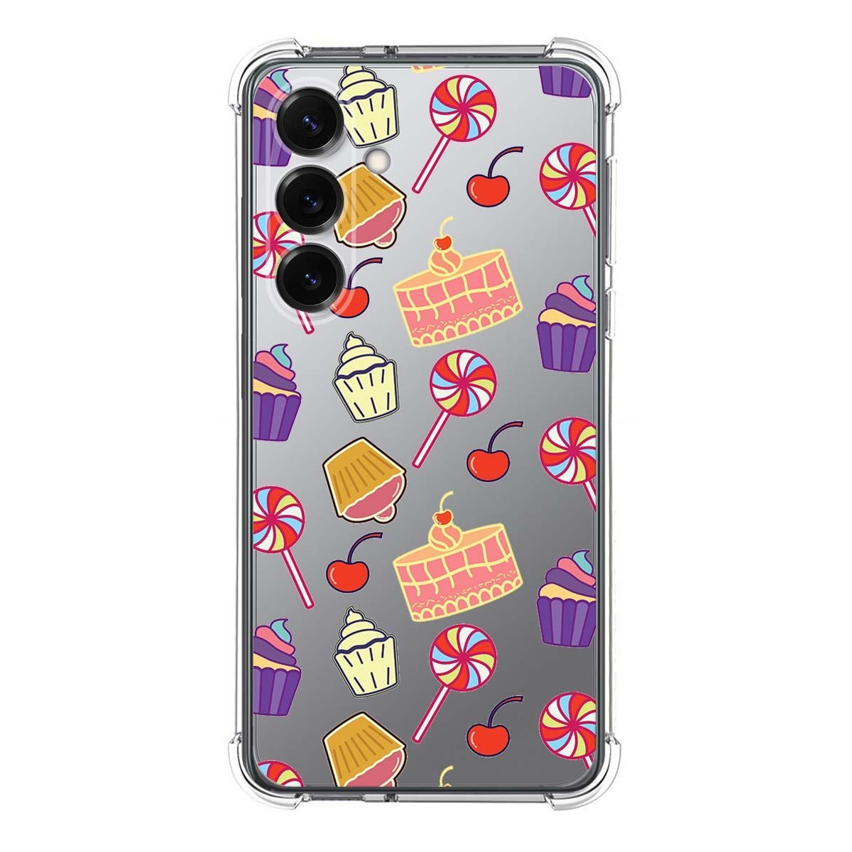 Funda Silicona Antigolpes para Samsung Galaxy S25+ Plus 5G diseño Dulces 01 Dibujos