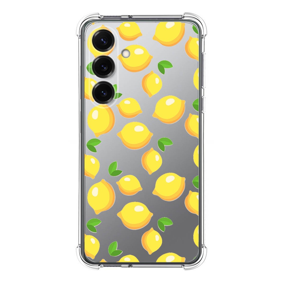 Funda Silicona Antigolpes para Samsung Galaxy S25+ Plus 5G diseño Limones Dibujos