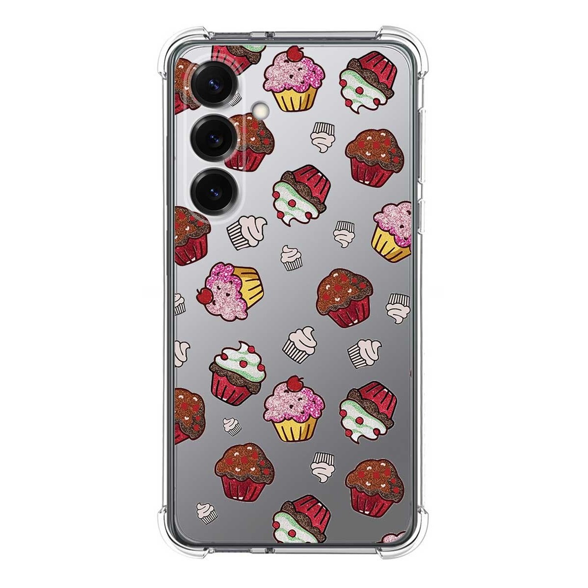 Funda Silicona Antigolpes para Samsung Galaxy S25+ Plus 5G diseño Muffins Dibujos
