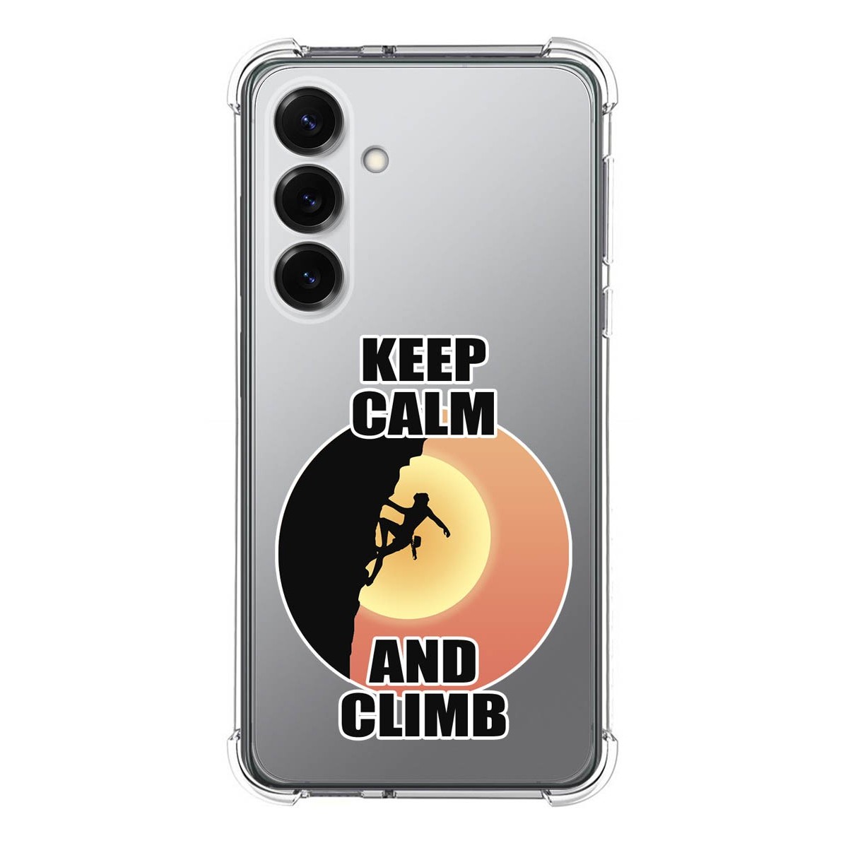 Funda Silicona Antigolpes para Samsung Galaxy S25+ Plus 5G diseño Mujer Escalada Dibujos