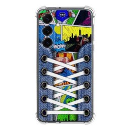 Funda Silicona Antigolpes para Samsung Galaxy S25+ Plus 5G diseño Zapatillas 14 Dibujos
