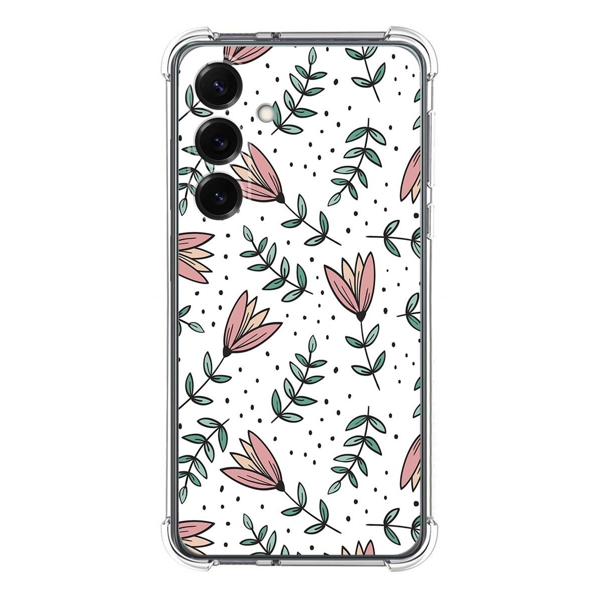 Funda Silicona Antigolpes para Samsung Galaxy S25+ Plus 5G diseño Flores 01 Dibujos