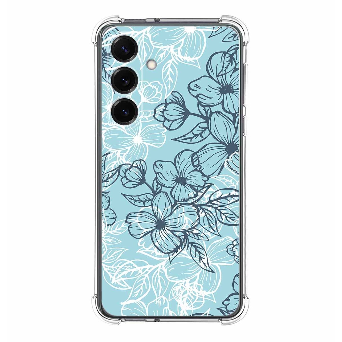 Funda Silicona Antigolpes para Samsung Galaxy S25+ Plus 5G diseño Flores 03 Dibujos