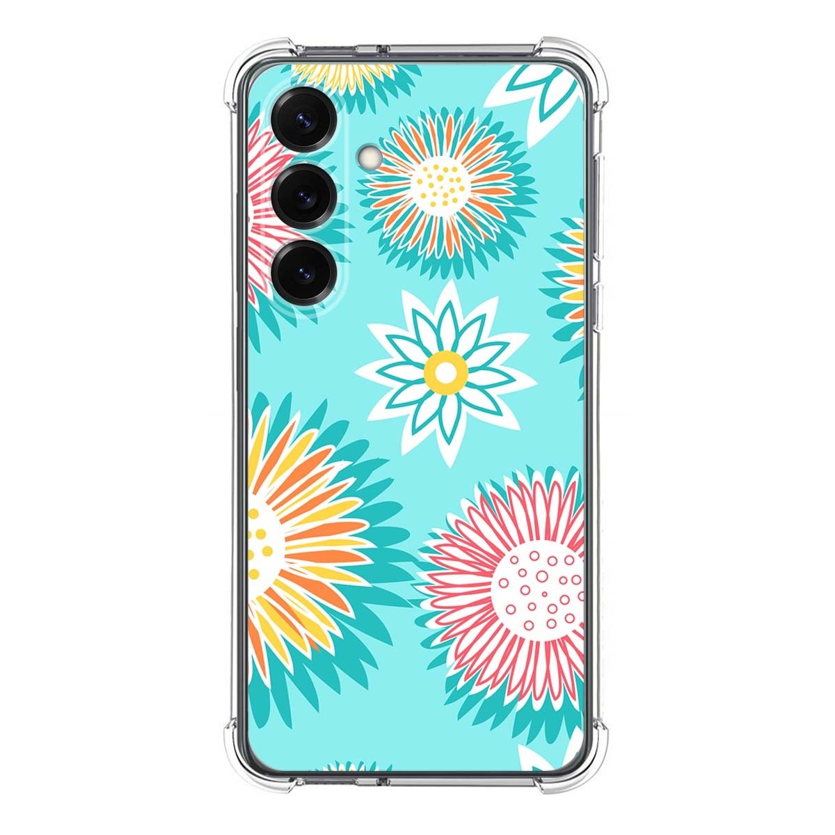 Funda Silicona Antigolpes para Samsung Galaxy S25+ Plus 5G diseño Flores 05 Dibujos