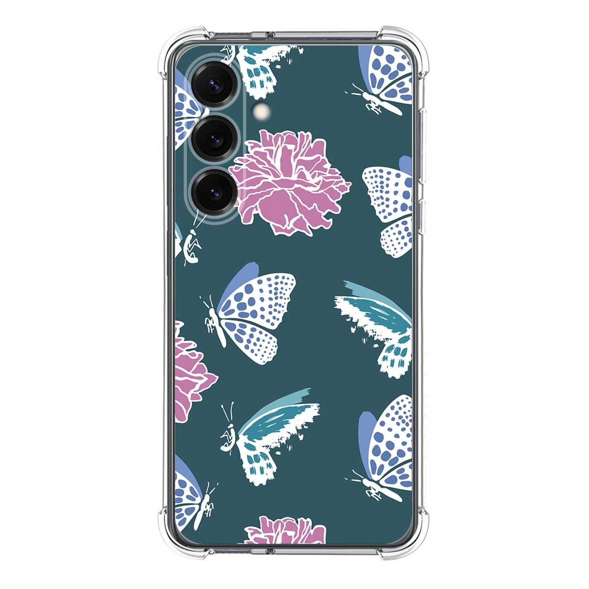 Funda Silicona Antigolpes para Samsung Galaxy S25+ Plus 5G diseño Flores 10 Dibujos