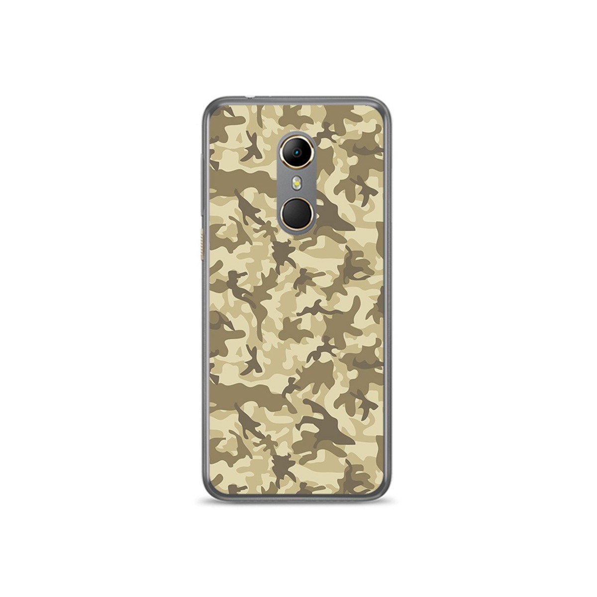 Funda Gel Tpu para Vodafone Smart N9 Diseño Sand Camuflaje Dibujos