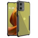 Funda Transparente Reforzada con Borde Negro para Motorola Moto G85 5G