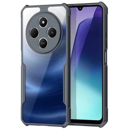 Funda Transparente Reforzada con Borde Negro para Xiaomi Poco C75