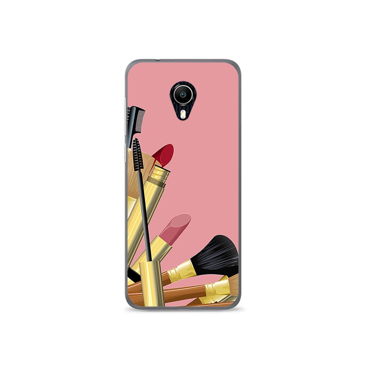 Funda Gel Tpu para Vodafone Smart N9 Lite Diseño Brochas Dibujos