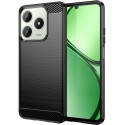 Funda Gel Tpu Tipo Carbon Negra para Realme Note 60