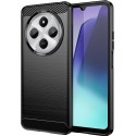 Funda Gel Tpu Tipo Carbon Negra para Xiaomi Redmi 14C