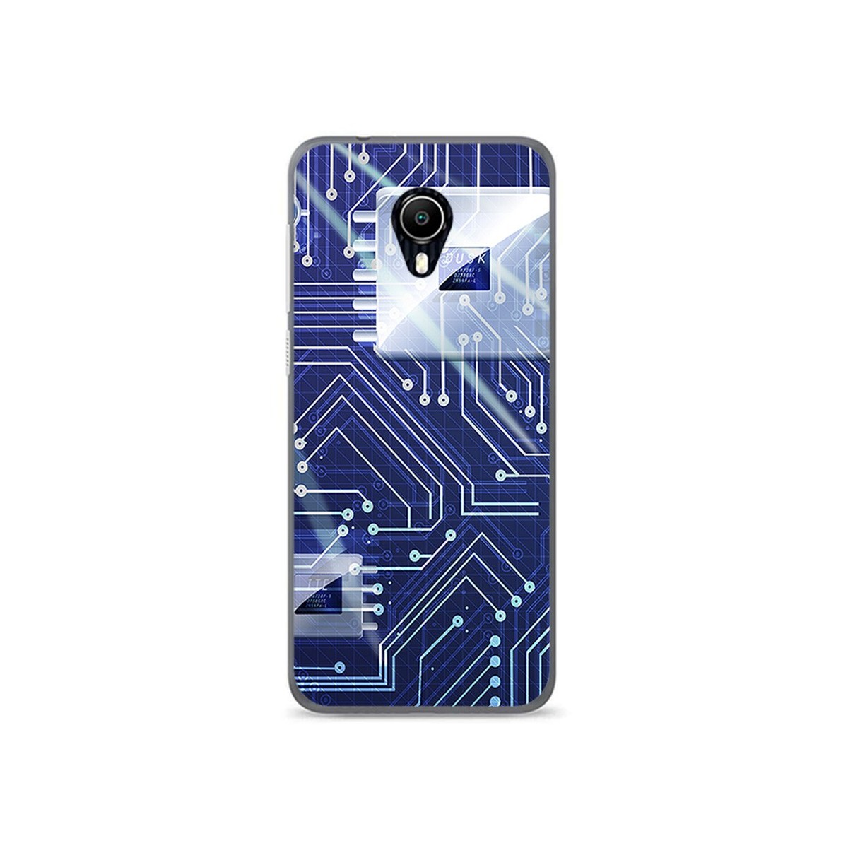 Funda Gel Tpu para Vodafone Smart N9 Lite Diseño Circuito Dibujos