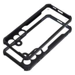 Funda Transparente Reforzada con Borde Negro para Samsung Galaxy S25 5G 2