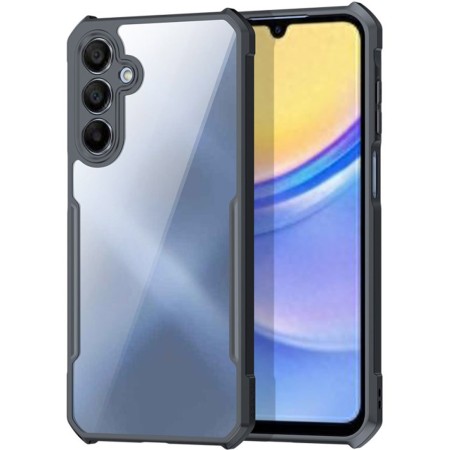 Funda Transparente Reforzada con Borde Negro para Samsung Galaxy S25+ Plus 5G