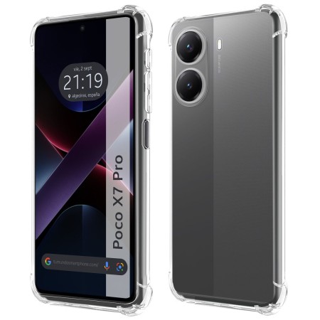 Funda Silicona Antigolpes Transparente para Xiaomi Poco X7 Pro 5G