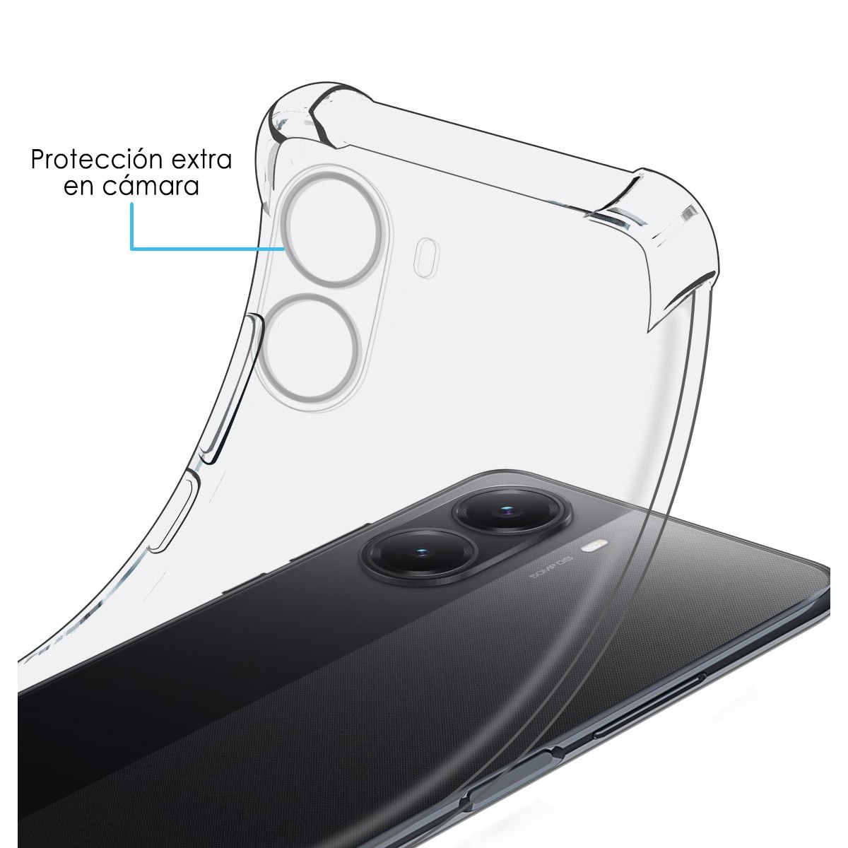Funda Silicona Antigolpes Transparente para Xiaomi Poco X7 Pro 5G