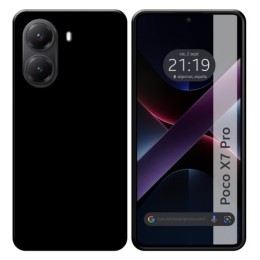 Funda Silicona Gel TPU Negra para Xiaomi Poco X7 Pro 5G