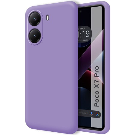 Funda Silicona Líquida Ultra Suave para Xiaomi Poco X7 Pro 5G color Morada