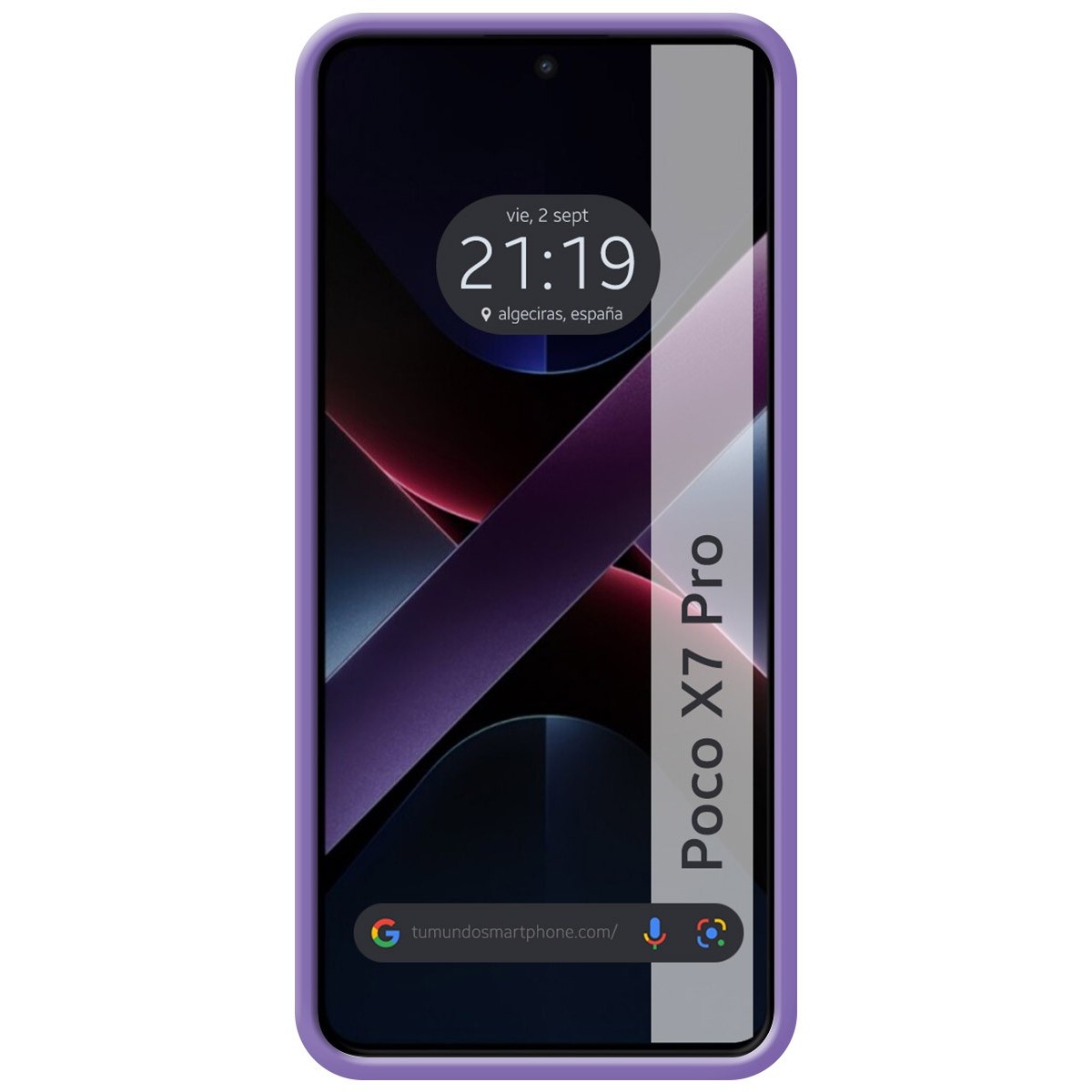 Funda Silicona Líquida Ultra Suave para Xiaomi Poco X7 Pro 5G color Morada