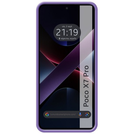 Funda Silicona Líquida Ultra Suave para Xiaomi Poco X7 Pro 5G color Morada