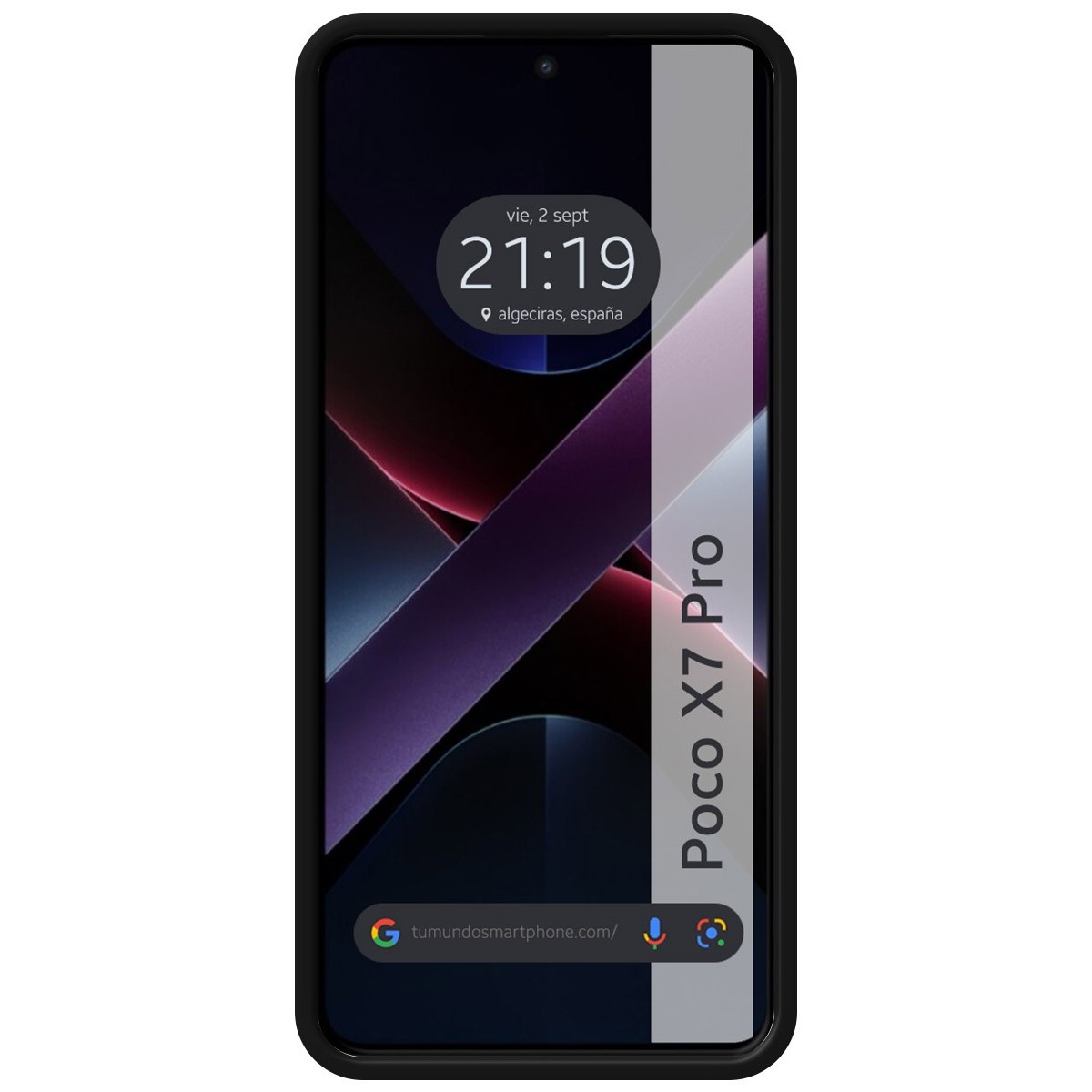 Funda Silicona Líquida Ultra Suave para Xiaomi Poco X7 Pro 5G color Negra