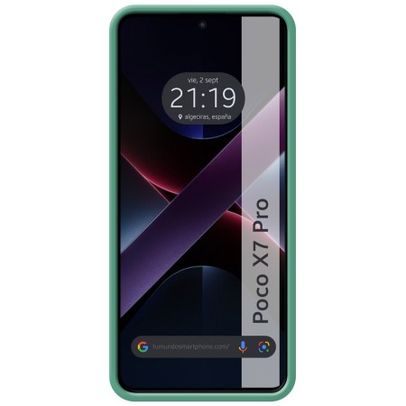 Funda Silicona Líquida Ultra Suave para Xiaomi Poco X7 Pro 5G color Verde