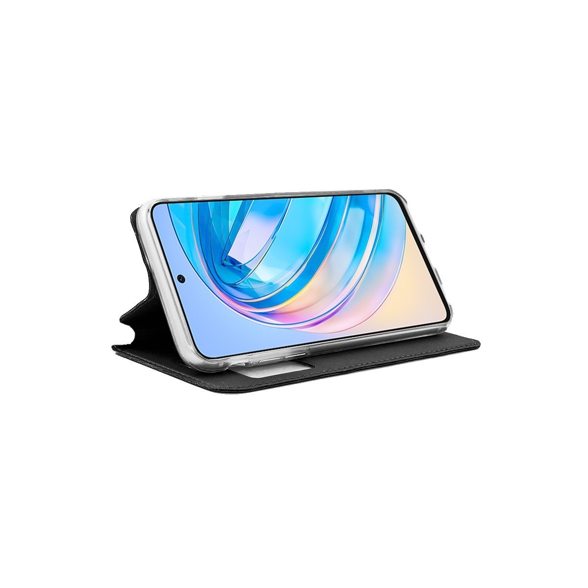 Funda Libro Soporte con Ventana para Huawei Honor Magic 7 Lite 5G color Negra