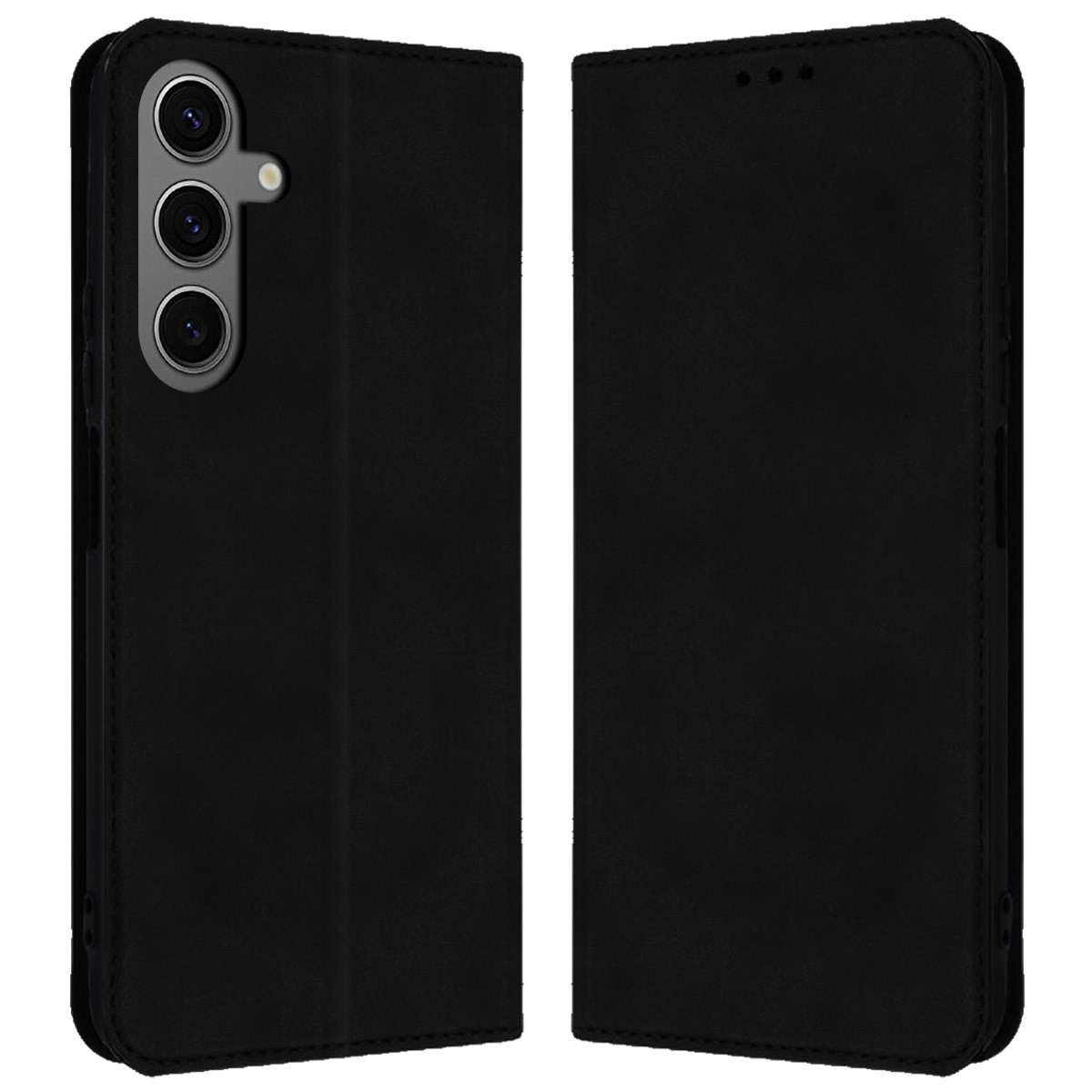 Funda Libro de Polipiel con tarjetero para Samsung Galaxy S24 FE 5G color Negra