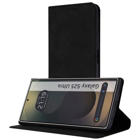 Funda Libro de Polipiel con tarjetero para Samsung Galaxy S25 Ultra 5G color Negra