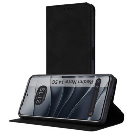 Funda Libro de Polipiel con tarjetero para Xiaomi Redmi Note 14 5G color Negra