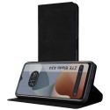 Funda Libro de Polipiel con tarjetero para Zte Blade A34 4G color Negra