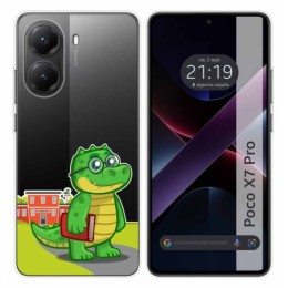 Funda Silicona Transparente para Xiaomi Poco X7 Pro 5G diseño Coco Dibujos