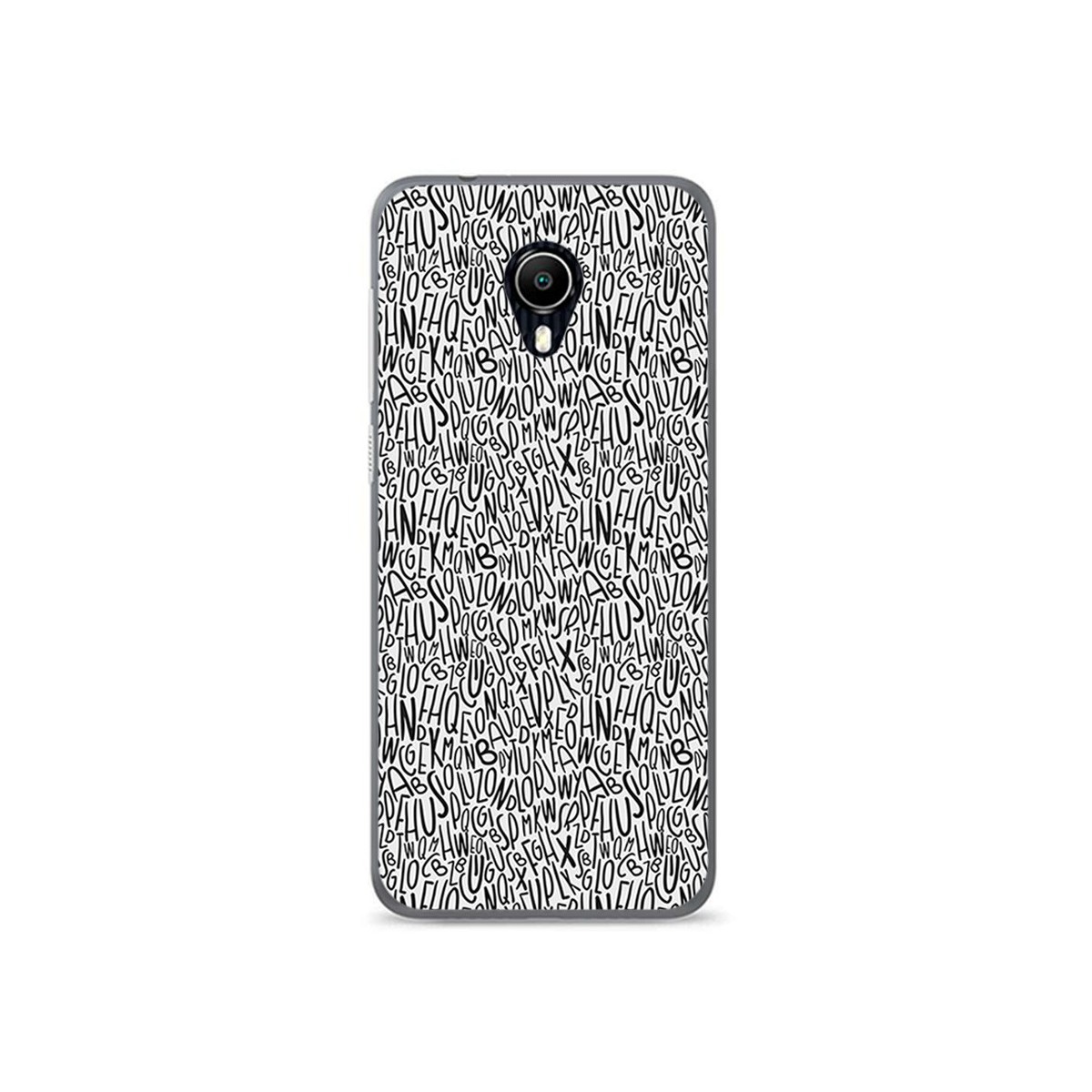 Funda Gel Tpu para Vodafone Smart N9 Lite Diseño Letras Dibujos