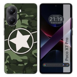 Funda Silicona para Xiaomi Poco X7 Pro 5G diseño Camuflaje 01 Dibujos
