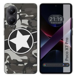 Funda Silicona para Xiaomi Poco X7 Pro 5G diseño Camuflaje 02 Dibujos