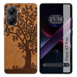 Funda Silicona para Xiaomi Poco X7 Pro 5G diseño Cuero 03 Dibujos