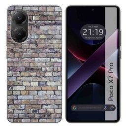 Funda Silicona para Xiaomi Poco X7 Pro 5G diseño Ladrillo 02 Dibujos