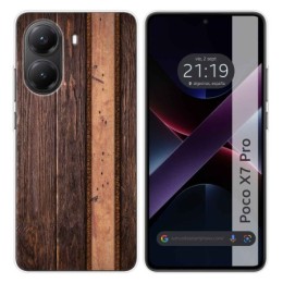 Funda Silicona para Xiaomi Poco X7 Pro 5G diseño Madera 05 Dibujos