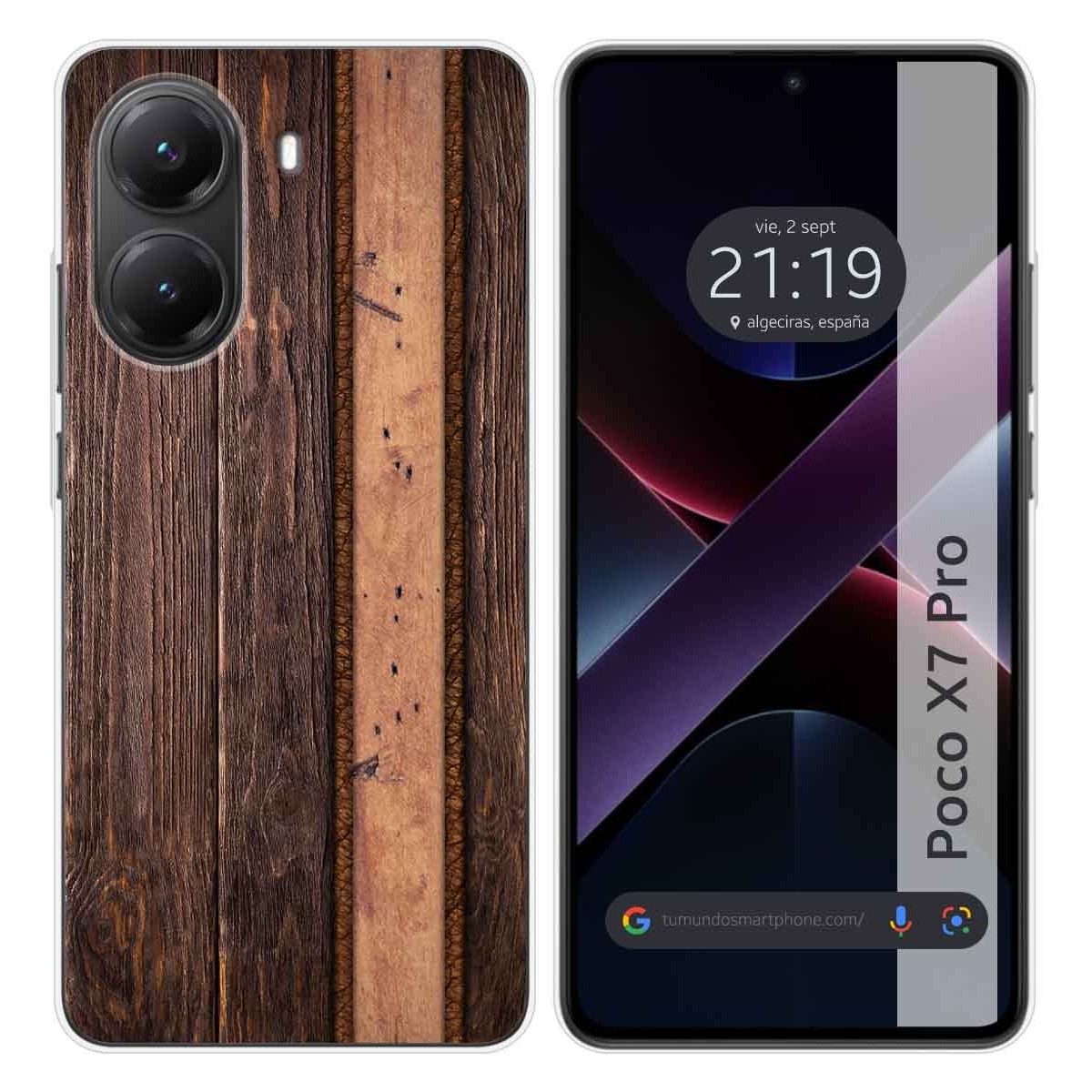 Funda Silicona para Xiaomi Poco X7 Pro 5G diseño Madera 05 Dibujos