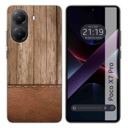 Funda Silicona para Xiaomi Poco X7 Pro 5G diseño Madera 09 Dibujos
