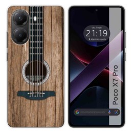 Funda Silicona para Xiaomi Poco X7 Pro 5G diseño Madera 11 Dibujos
