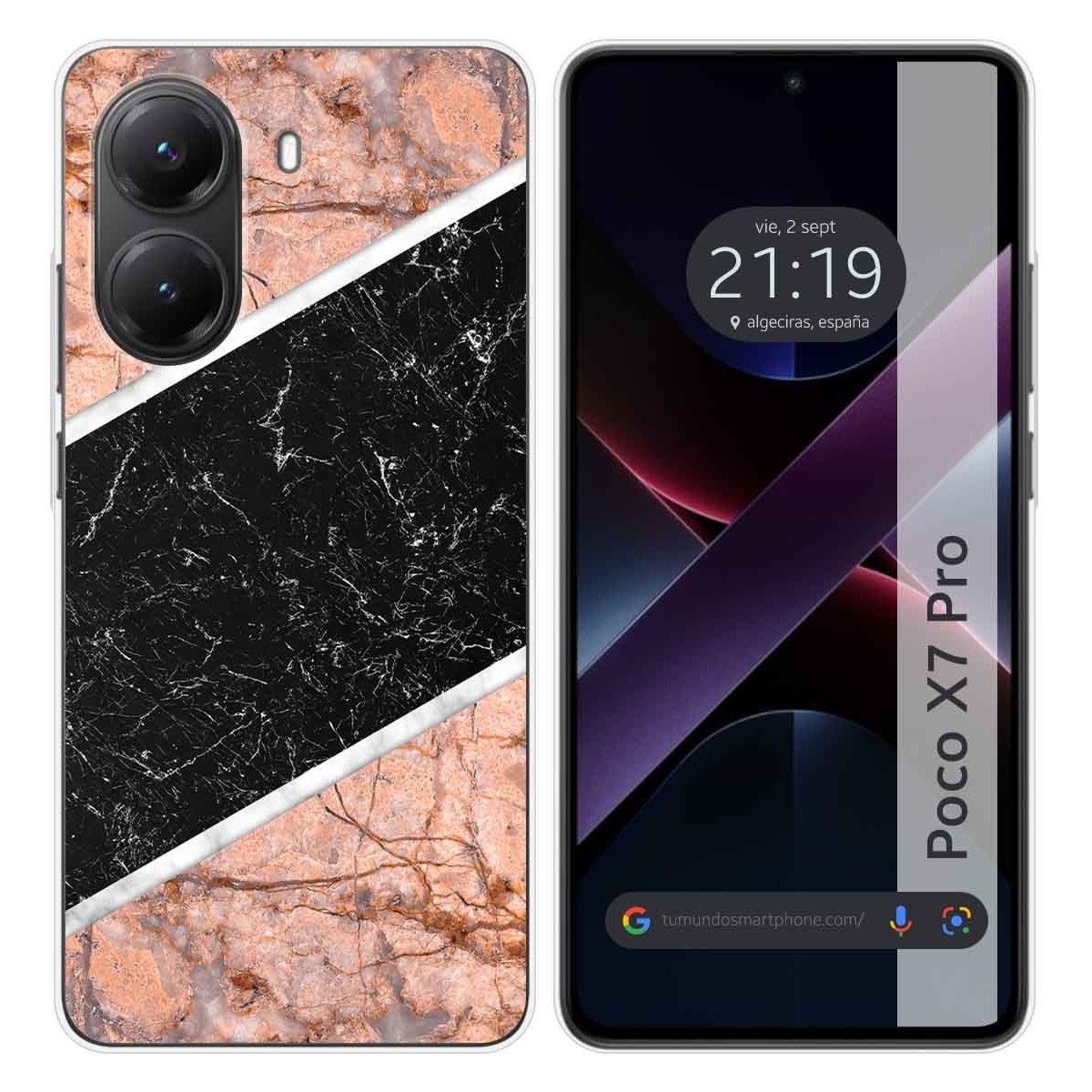 Funda Silicona para Xiaomi Poco X7 Pro 5G diseño Mármol 07 Dibujos